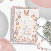 Gesponnen-effect Schattige Cats Floral Meisje Baby Kaart