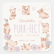 Gesponnen-effect Schattige Cats Floral Meisje Baby