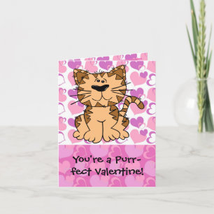 Gesponnen-effect Valentijn Cat Feestdagen Kaart