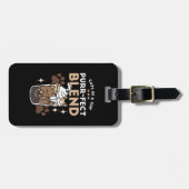 Gesponnen-fect Blend: Koffieontwerp voor Kat & Kof Bagagelabel (Voorkant horizontaal)