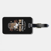 Gesponnen-fect Blend: Koffieontwerp voor Kat & Kof Bagagelabel (Achterkant horizontaal)