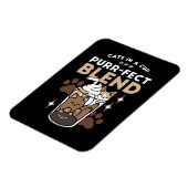 Gesponnen-fect Blend: Koffieontwerp voor Kat & Kof Magneet (Linkerzijde)