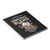 Gesponnen-fect Blend: Koffieontwerp voor Kat & Kof Notitieblok (Schuin)