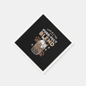 Gesponnen-fect Blend: Koffieontwerp voor Kat & Kof Servet (Hoek)