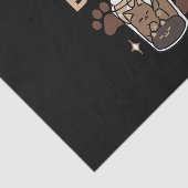 Gesponnen-fect Blend: Koffieontwerp voor Kat & Kof Tissuepapier (Detail)