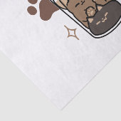 Gesponnen-fect Blend: Koffieontwerp voor Kat & Kof Tissuepapier (Detail)