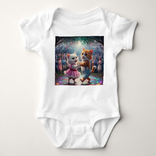 Gesponnen-fect Dance Duo baby doek Romper (Voorkant)