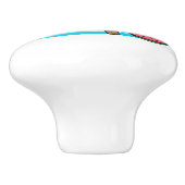 Gesponnen-fect-rivierboot Keramische Knop (Zijkant)