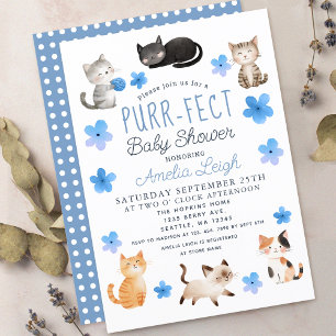 Gesponnen-fect Schattigee Katten Bloemknaap Baby s Kaart