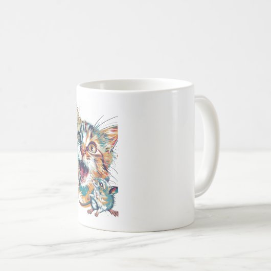 Gesponnen-fect Sips: Charmante Cat Lover's Mok (Voorkant rechts)