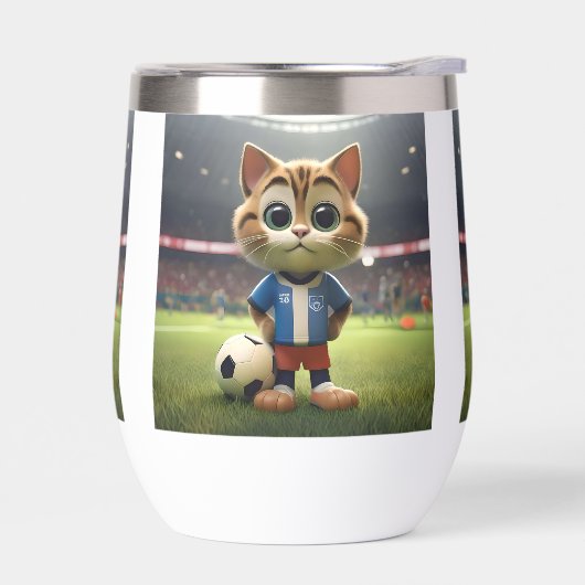 Gesponnen-fect Striker: De 3D Voetbalkat (Links)