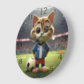 Gesponnen-fect Striker: De 3D Voetbalkat Grote Klok (Hoek)