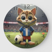 Gesponnen-fect Striker: De 3D Voetbalkat Grote Klok (Voorkant)