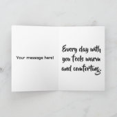 Gesponnen-fecte Valentijnsdag-Kaart Kaart (Binnen)