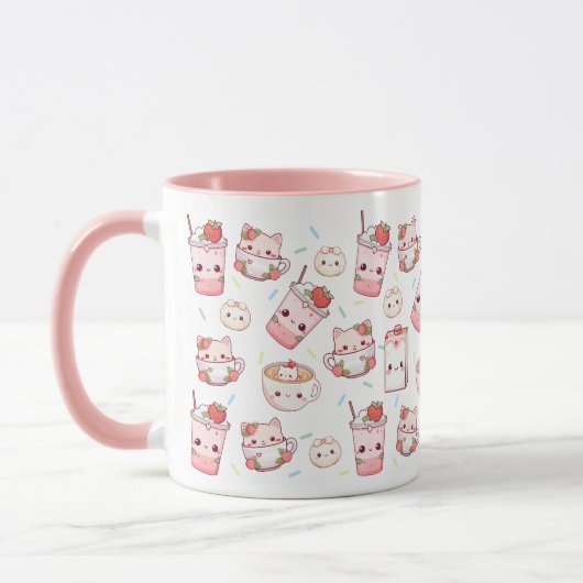 Gesponnen-fectly Brewed: Kawaii Cat Coffee Mok (Links)