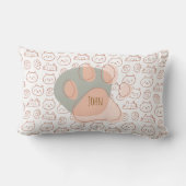 Gesponnen-fectly gepersonaliseerd kattenkussen kussen (Achterkant)