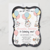 Gesponnen-fectly One: Cat Theme 1st Verjaardagsfee Kaart (Voorkant)