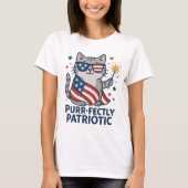 Gesponnen-fectly Patriotic 4th of July T-Shirt voo (Voorkant)