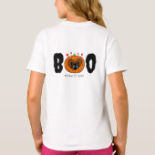 Gesponnen-fectly Spooky Boo-day Cat Halloween Verj T-shirt (Achterkant)