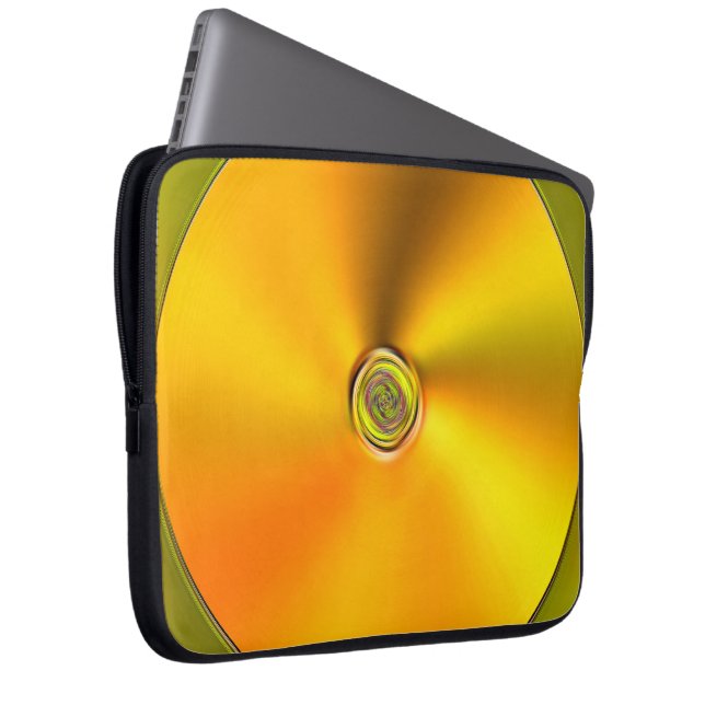 Gesponnen Gouden Laptop van de Kleur Sleeve (Voorkant Rechts)