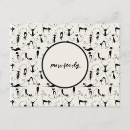 Gesponnen kat Briefkaart