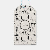  Gesponnen kat Cadeaulabel (Voorkant)