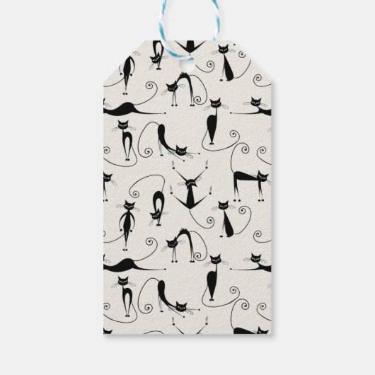 Gesponnen kat Cadeaulabel (Achterkant)