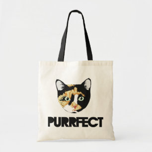 Gesponnen kat tote bag