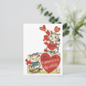  Gesponnen Kittens Valentijn Feestdagenkaart (Staand voorkant)