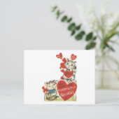 Gesponnen Kittens Valentijn Feestdagenkaart (Staand voorkant)