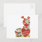  Gesponnen Kittens Valentijn Feestdagenkaart (Voorkant / Achterkant)