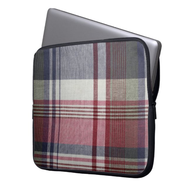 Gesponnen laptophoes laptop sleeve (Voorkant Links)