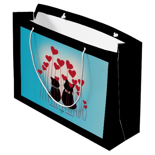 Gesponnen Liefde - Cadeautas - Ballonveld (Achterkant Gekanteld)