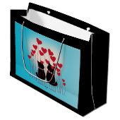 Gesponnen Liefde - Cadeautas - Ballonveld (Voorkant Gekanteld)