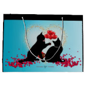 Gesponnen Liefde - Kat Valentijn Ballonnen - Cadea Groot Cadeauzakje (Achterkant)