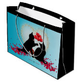 Gesponnen Liefde - Kat Valentijn Ballonnen - Cadea Groot Cadeauzakje (Achterkant Gekanteld)