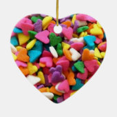 Gesponnen met liefdessuiker Ornament met hoofdbedr (Achterkant)