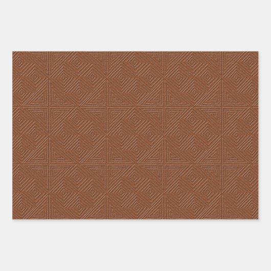 Gesponnen modderdoek geïnspireerd op aarde inpakpapier vel (Voorkant 3)