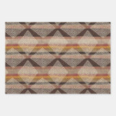 Gesponnen modderdoek geïnspireerd op aarde inpakpapier vel (Voorkant)