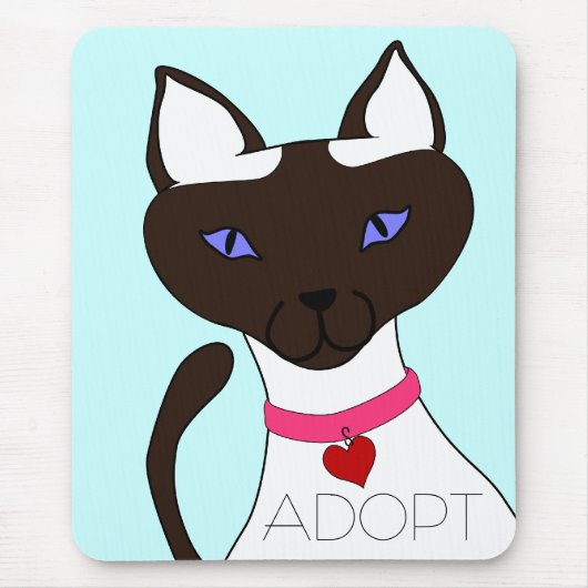 Gesponnen Moira ADOPT Aqua Mousepad Muismat (Voorkant)