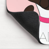 Gesponnen Moira ADOPT Pink Mousepad Muismat (Hoek)