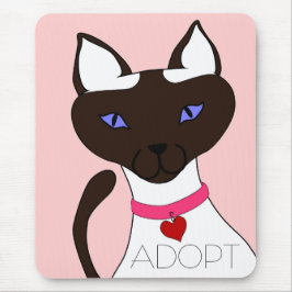Gesponnen Moira ADOPT Pink Mousepad Muismat