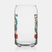 Gesponnen op Gamer - Schattige Cat Gaming Design Blikvorm Glas (Rechts)