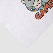 Gesponnen op Gamer - Schattige Cat Gaming Design Tissuepapier (Detail)