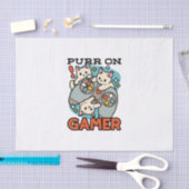 Gesponnen op Gamer - Schattige Cat Gaming Design Tissuepapier (Craft)