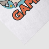 Gesponnen op Gamer - Schattige Cat Gaming Design Tissuepapier (Detail)