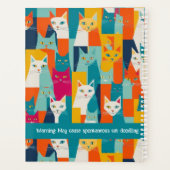 Gesponnen-perfect georganiseerd Cat Notitieboek (Achterkant)