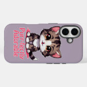 Gesponnen-perfect Schattig Chibi Kawaii Kitten in  Case-Mate iPhone Case (Achterkant (horizontaal))