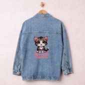 Gesponnen-perfect Schattig Chibi Kawaii Kitten in  Denim Jacket (Hangar)