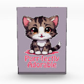 Gesponnen-perfect Schattig Chibi Kawaii Kitten in Fotoblokken (Voorkant)